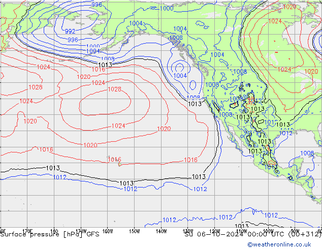 GFS: Su 06.10.2024 00 UTC