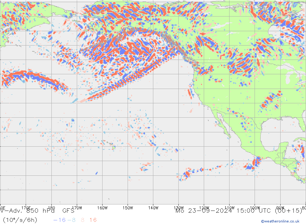 V-Adv. 850 hPa GFS lun 23.09.2024 15 UTC