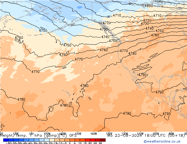 Height/Temp. 1 hPa GFS Seg 23.09.2024 18 UTC