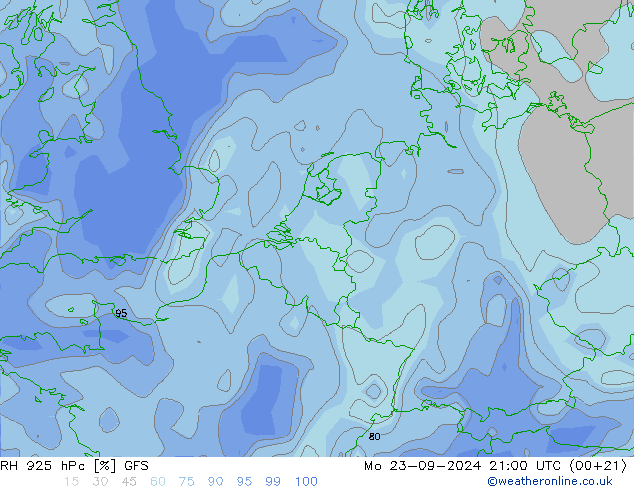 RV 925 hPa GFS september 2024