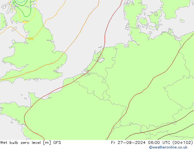 Theta-W Sıfır Seviyesi GFS Cu 27.09.2024 06 UTC