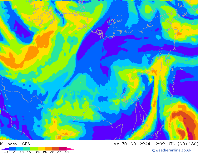 K-Index GFS  30.09.2024 12 UTC