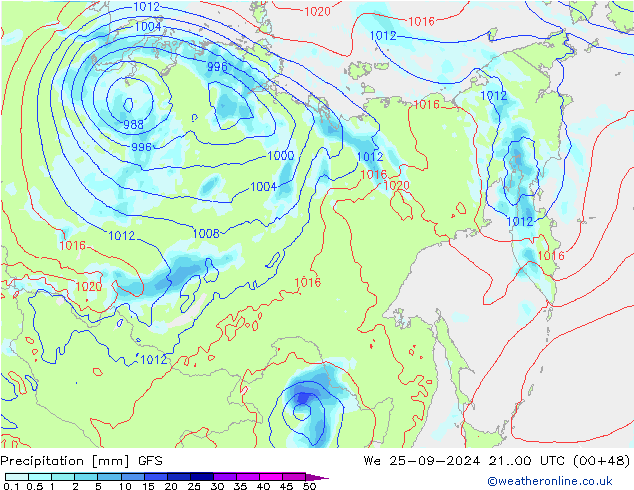 GFS: mer 25.09.2024 00 UTC