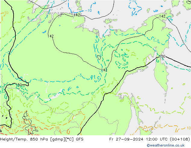 GFS: Cu 27.09.2024 12 UTC