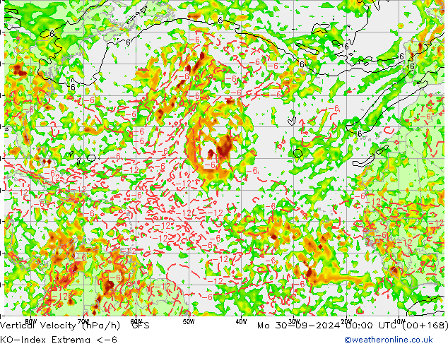 Convection-Index GFS Po 30.09.2024 00 UTC