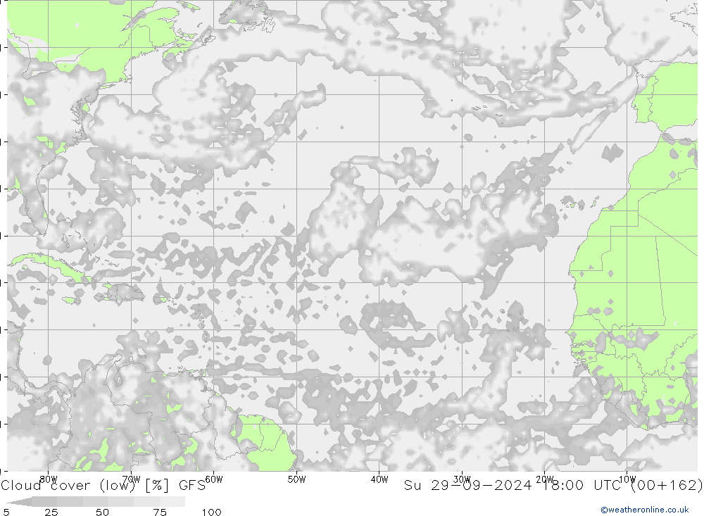 Bulutlar (düşük) GFS Paz 29.09.2024 18 UTC