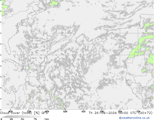 Wolken (gesamt) GFS Do 26.09.2024 00 UTC