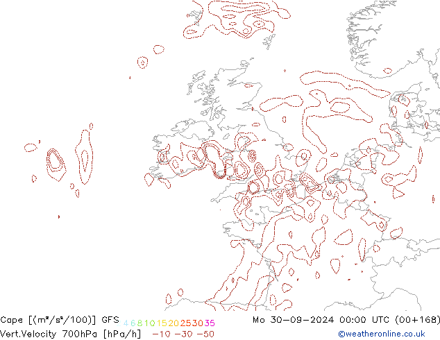 Cape GFS  30.09.2024 00 UTC