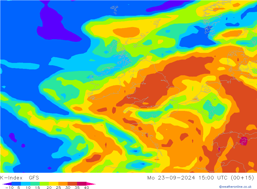 K-Index GFS Mo 23.09.2024 15 UTC