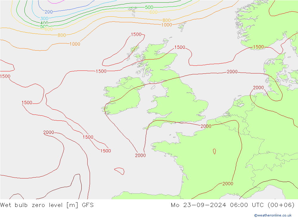 Theta-W Nulgradenniveau GFS ma 23.09.2024 06 UTC