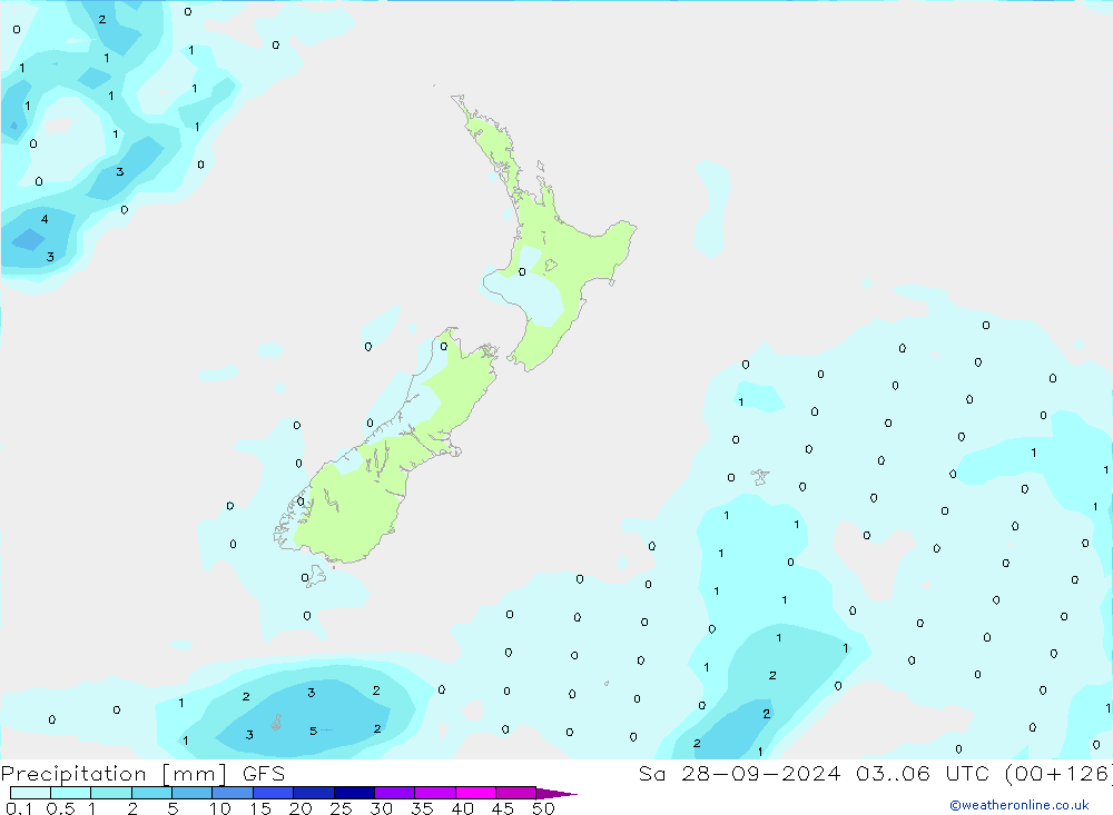 Precipitation GFS Sa 28.09.2024 06 UTC