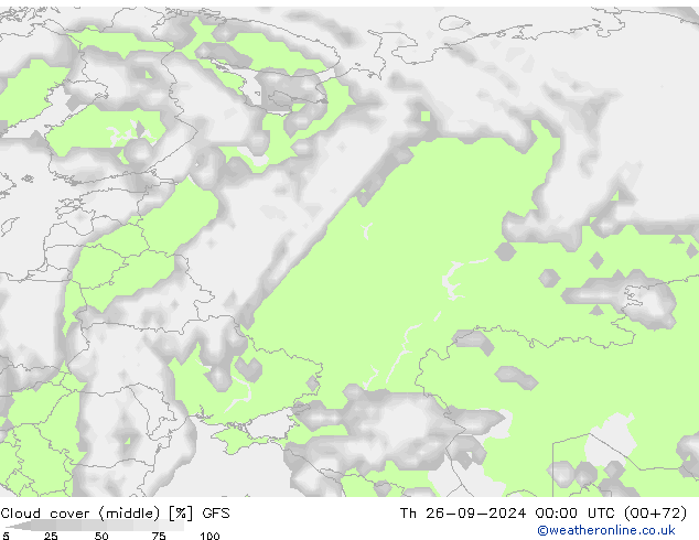 nuvens (médio) GFS Qui 26.09.2024 00 UTC