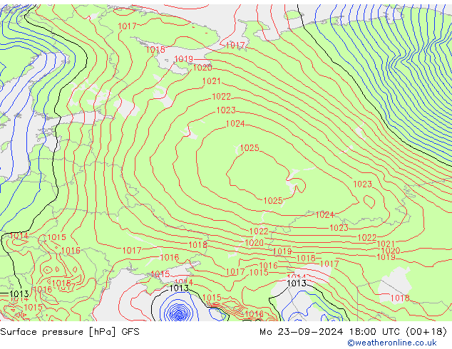 GFS: Seg 23.09.2024 18 UTC