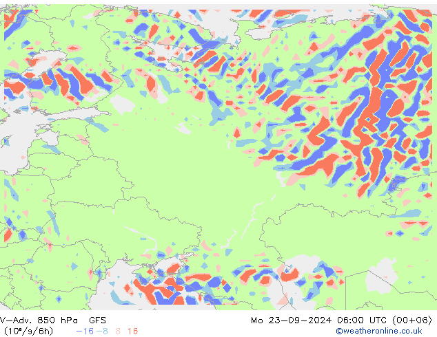 V-Adv. 850 hPa GFS Mo 23.09.2024 06 UTC