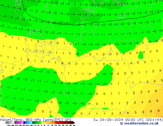 Z500/Rain (+SLP)/Z850 GFS Su 29.09.2024 00 UTC