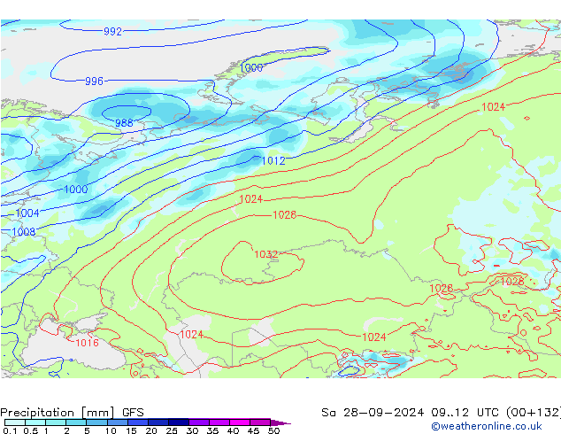 Precipitation GFS September 2024