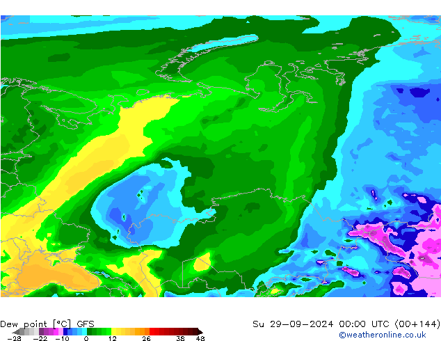 punkt rosy GFS nie. 29.09.2024 00 UTC