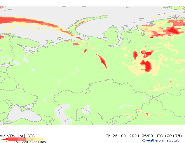 widzialność GFS czw. 26.09.2024 06 UTC