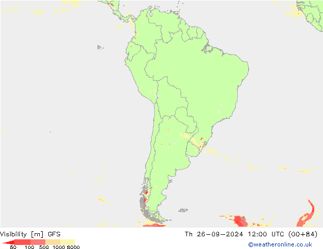 Visibilité GFS jeu 26.09.2024 12 UTC