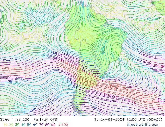  200 hPa GFS  24.09.2024 12 UTC