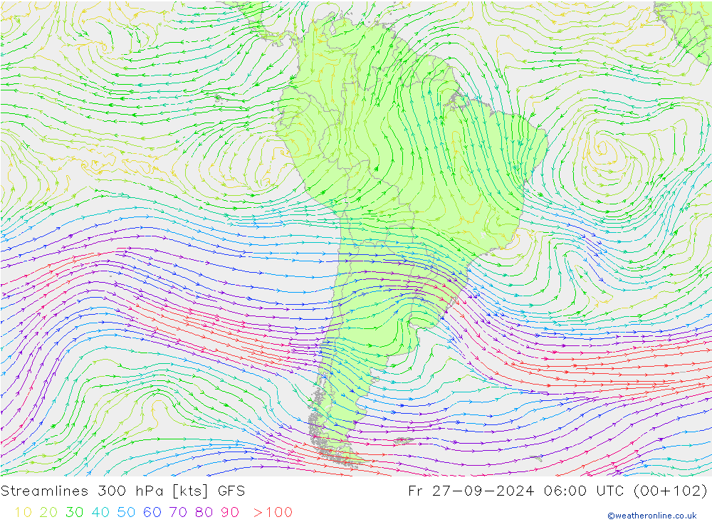  300 hPa GFS  27.09.2024 06 UTC