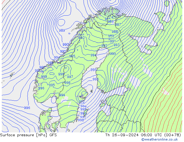 GFS: чт 26.09.2024 06 UTC