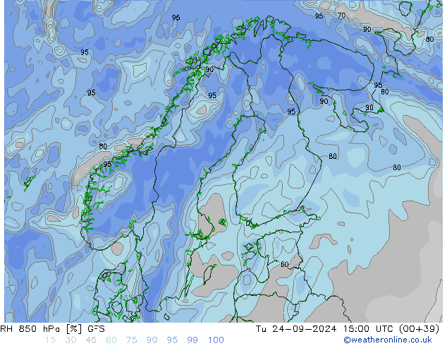 Humedad rel. 850hPa GFS mar 24.09.2024 15 UTC