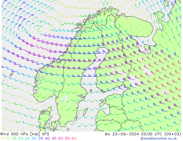 Wind 500 hPa GFS Po 23.09.2024 03 UTC