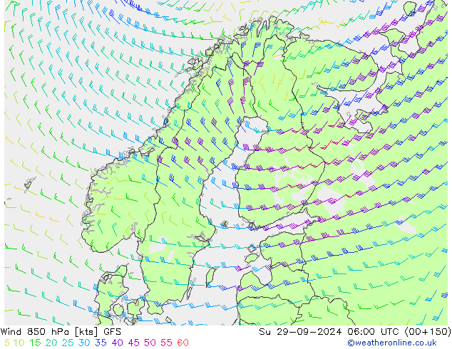  850 hPa GFS  29.09.2024 06 UTC