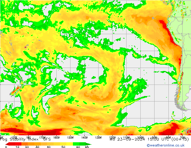 Fog Stability Index GFS Mo 23.09.2024 15 UTC