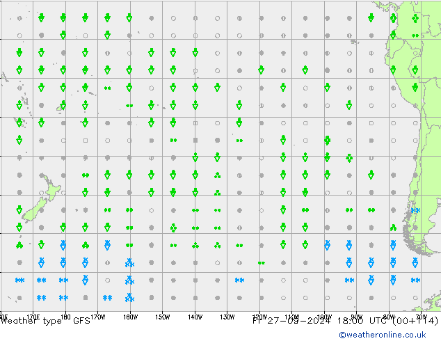 Weather type GFS Fr 27.09.2024 18 UTC