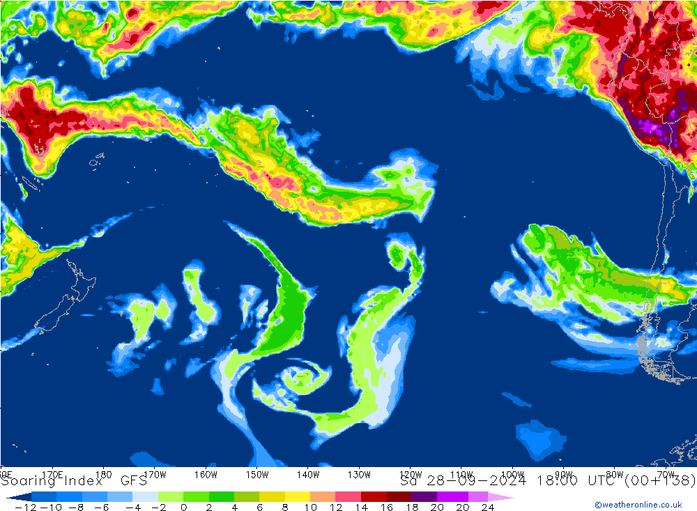 Soaring Index GFS So 28.09.2024 18 UTC