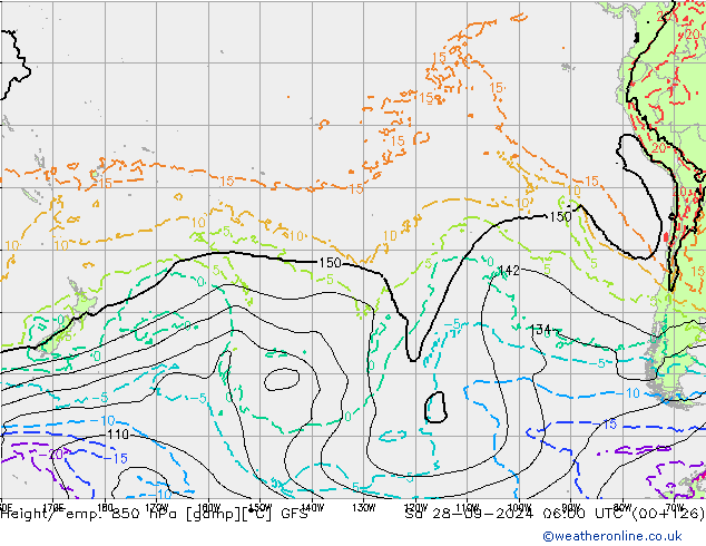 Z500/Regen(+SLP)/Z850 GFS za 28.09.2024 06 UTC