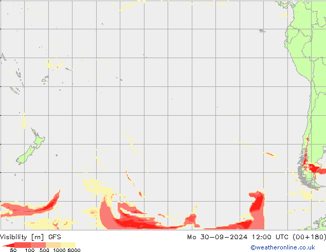 Visibilité GFS lun 30.09.2024 12 UTC