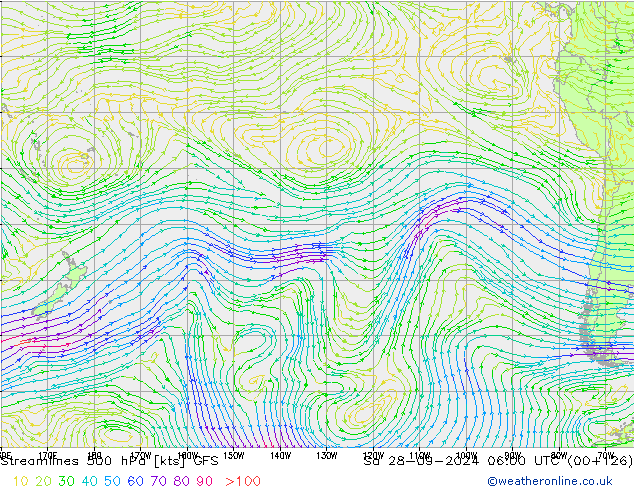  500 hPa GFS  28.09.2024 06 UTC