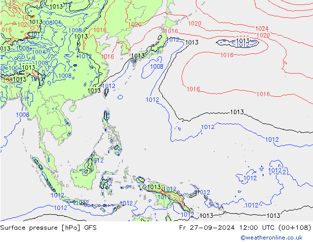 GFS: ven 27.09.2024 12 UTC