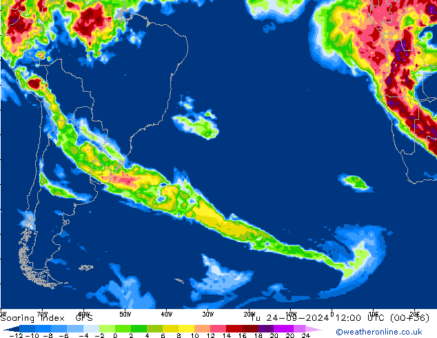 Soaring Index GFS  24.09.2024 12 UTC