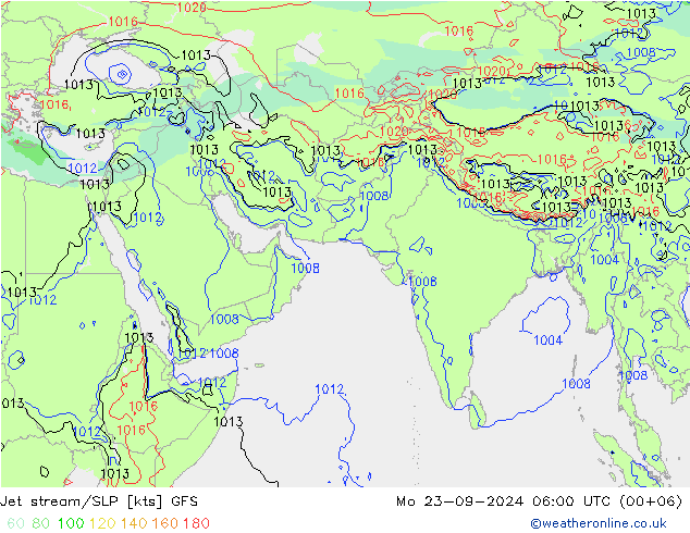 Corriente en chorro GFS septiembre 2024