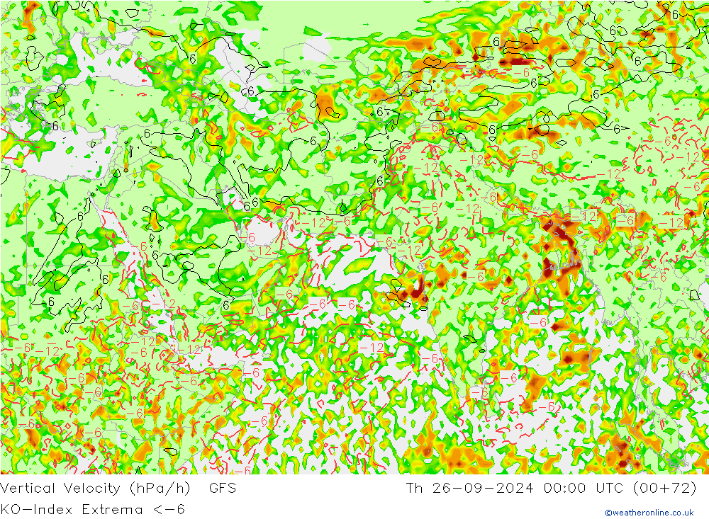 Konvektiv-Index GFS Do 26.09.2024 00 UTC