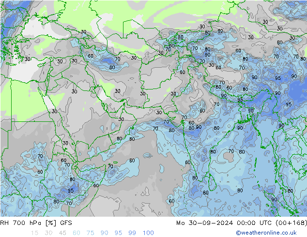 RH 700 hPa GFS  2024