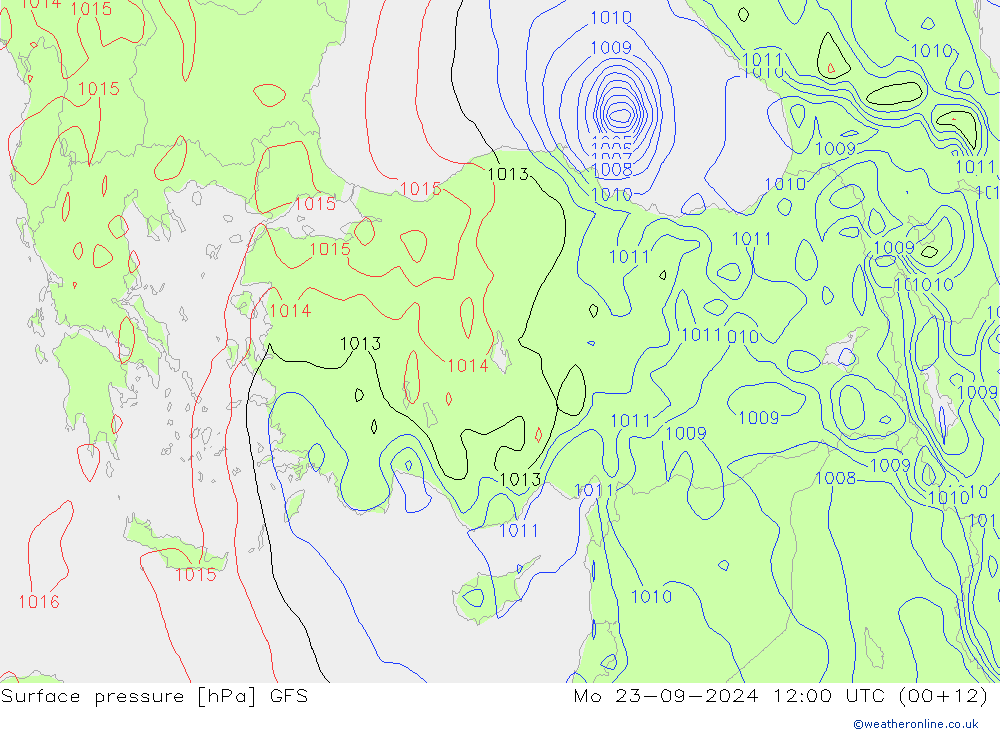 GFS: Seg 23.09.2024 12 UTC