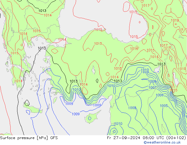 GFS: пт 27.09.2024 06 UTC