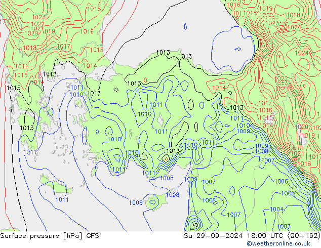 GFS: Su 29.09.2024 18 UTC