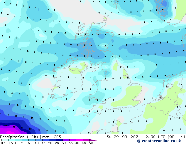  (12h) GFS  29.09.2024 00 UTC