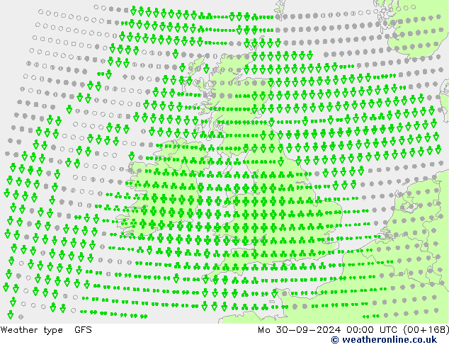 Weather type GFS Mo 30.09.2024 00 UTC