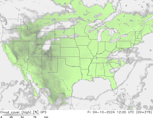 облака (средний) GFS пт 04.10.2024 12 UTC