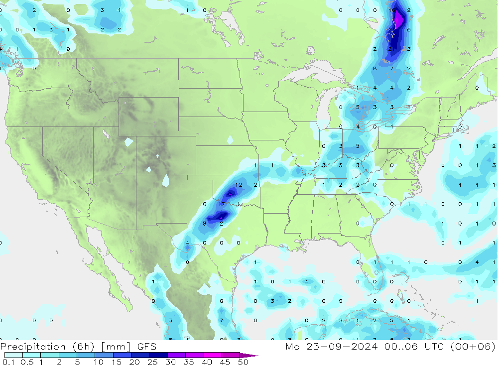 Z500/Rain (+SLP)/Z850 GFS Seg 23.09.2024 06 UTC