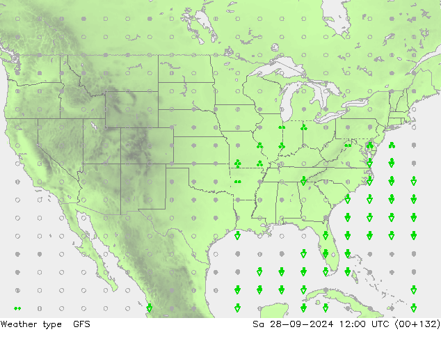 Weather type GFS Sa 28.09.2024 12 UTC