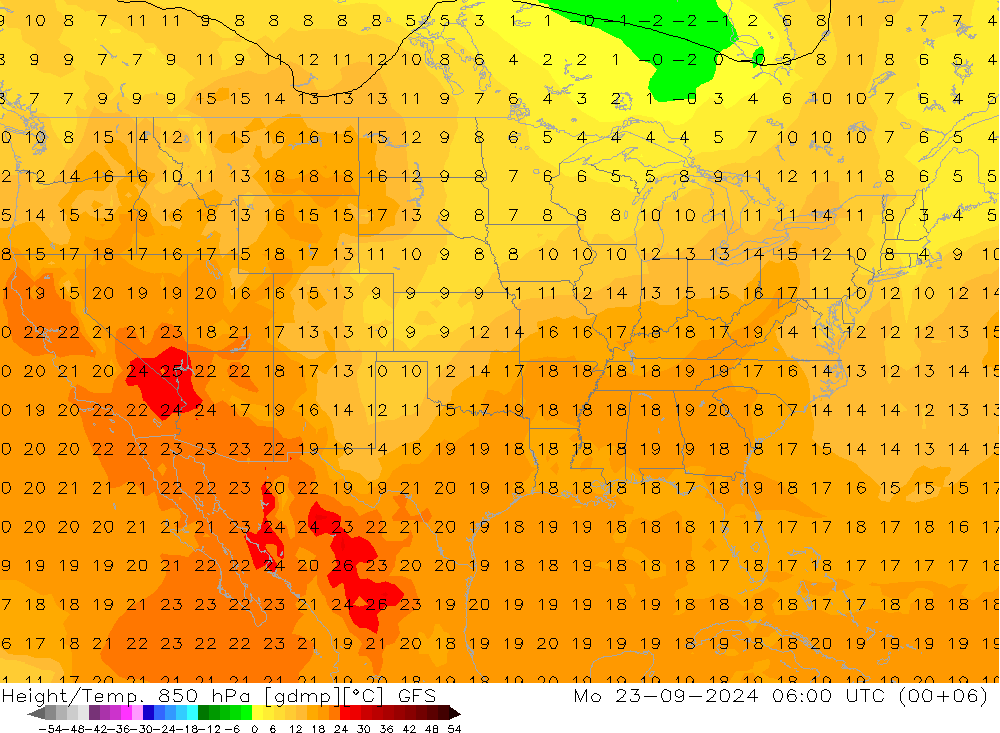 Z500/Rain (+SLP)/Z850 GFS Seg 23.09.2024 06 UTC