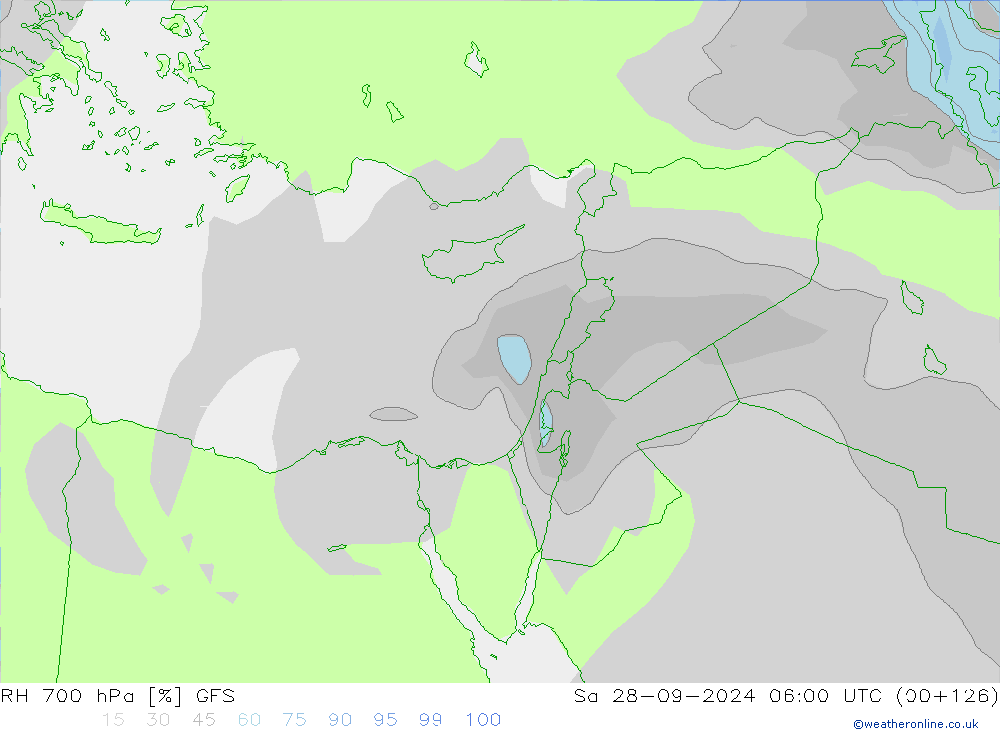 RV 700 hPa GFS za 28.09.2024 06 UTC